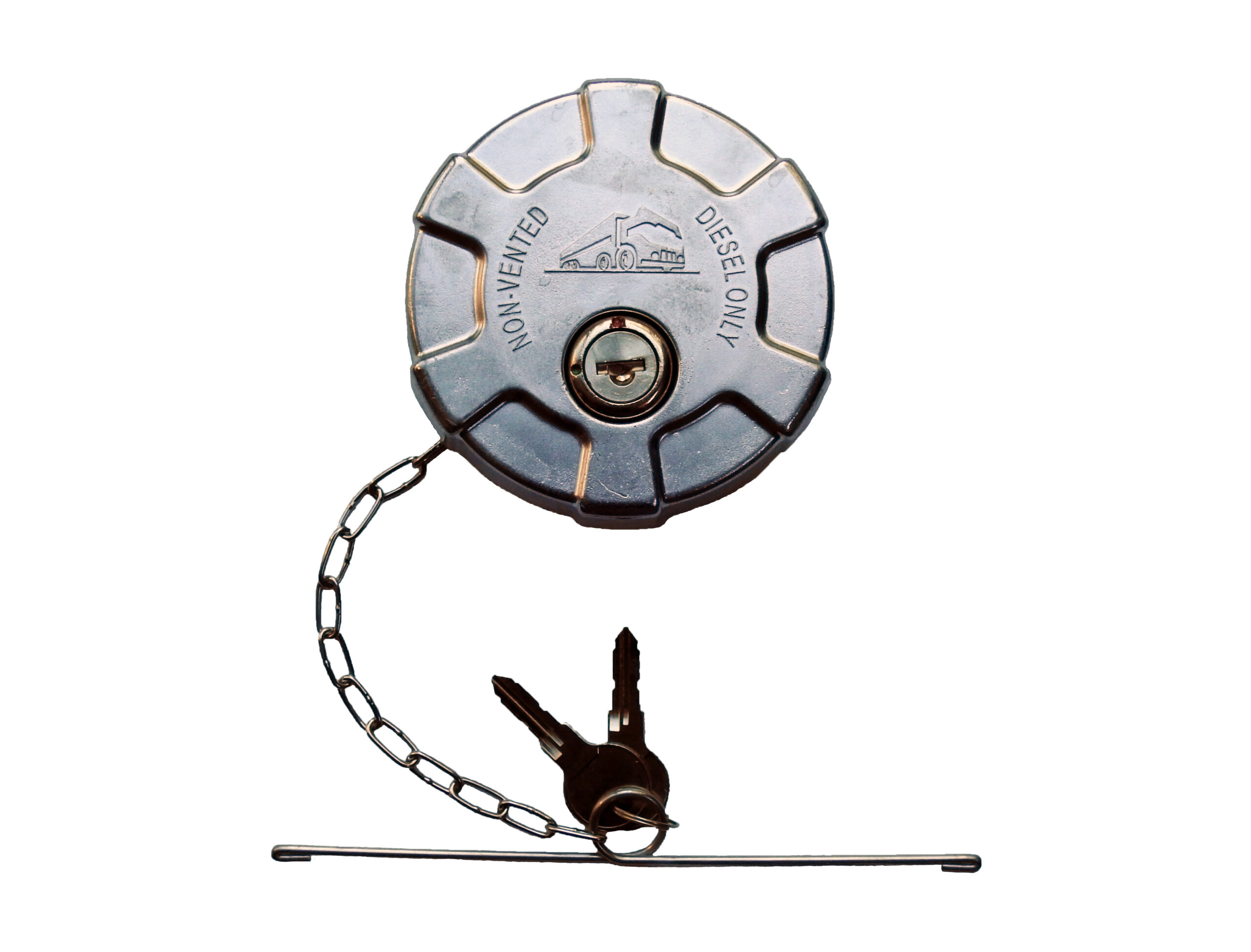 Road Superior Truck Parts 3 1/2” Nominal Locking Aluminum Diesel Fuel Cap for Select Internationals