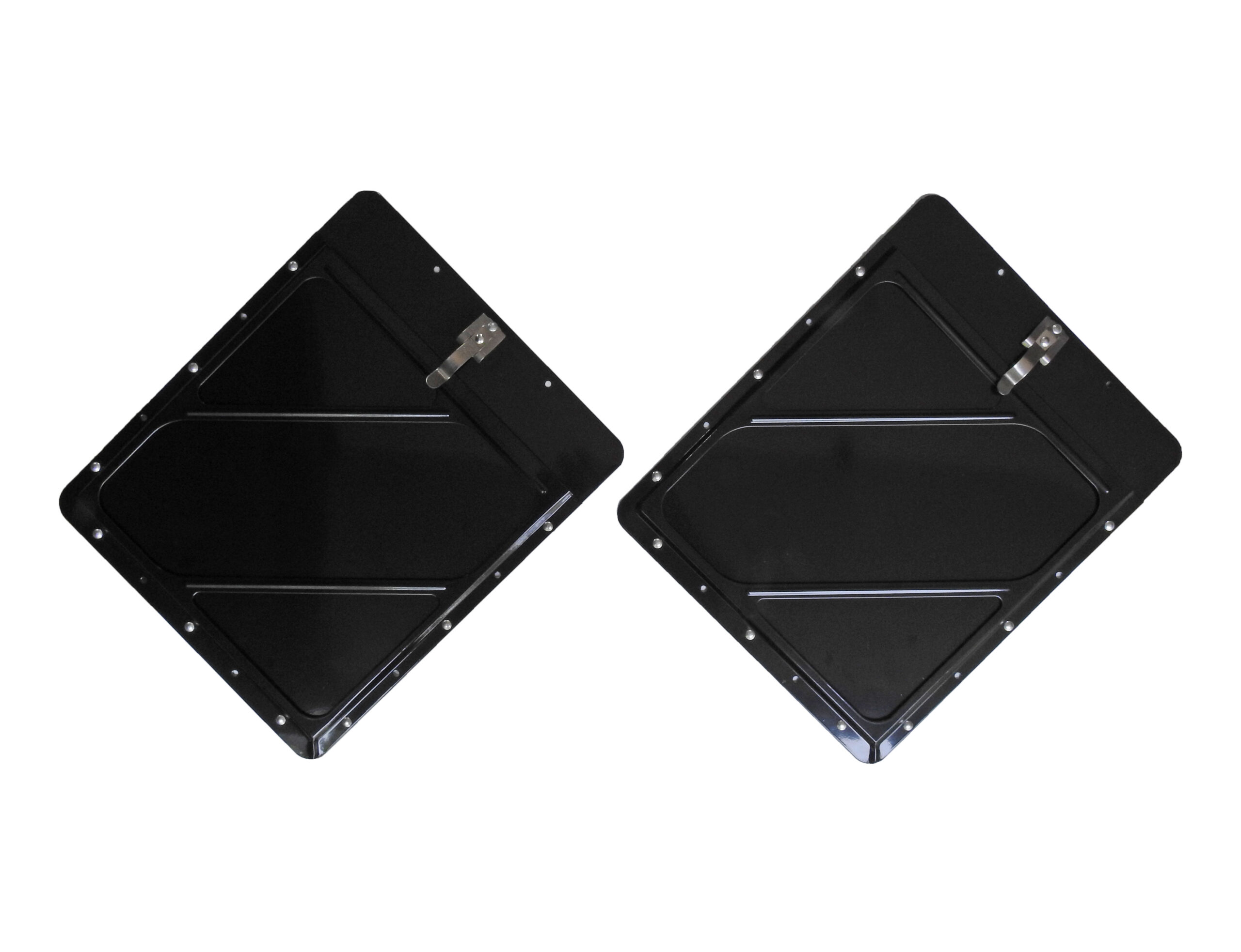 Road Superior Truck Parts Pair of Black Aluminum DOT Tagboard Placard Holders